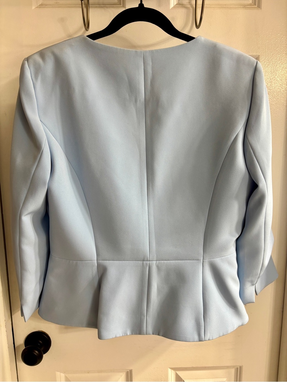 Preston & York Pale Blue Zip-Front Blazer - Picture 2 of 2